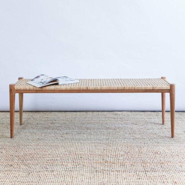 Belize Teak & Rattan Bench Furniture