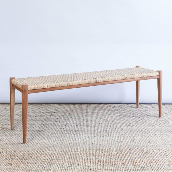 Belize Teak & Rattan Bench Furniture