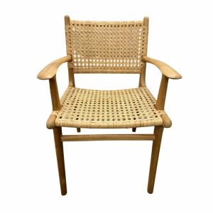 Belize Teak + Rattan Carver Dining Chair Dining Tables & Chairs