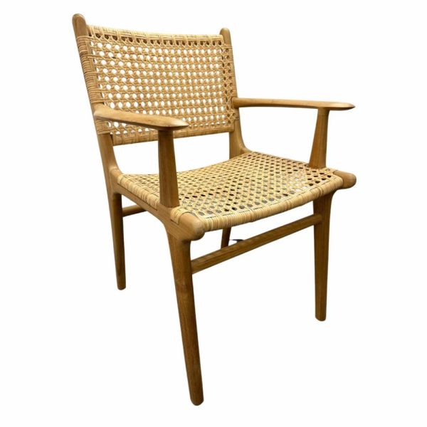 Belize Teak + Rattan Carver Dining Chair Dining Tables & Chairs