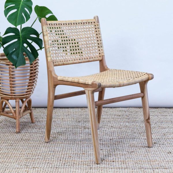 Belize Teak + Rattan Dining Chair Dining Tables & Chairs