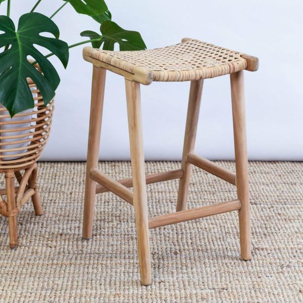 Belize Teak + Rattan Stool Furniture