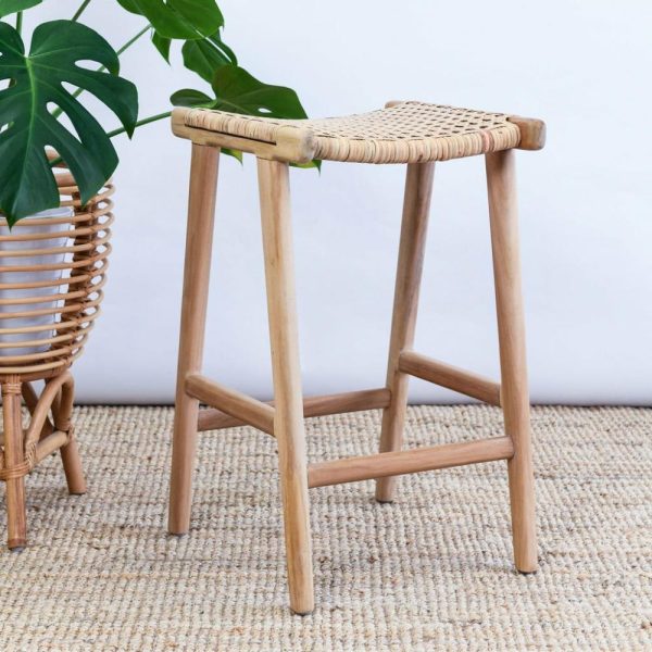 Belize Teak + Rattan Stool Furniture