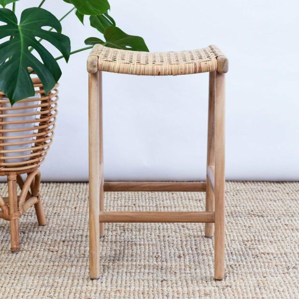 Belize Teak + Rattan Stool Furniture