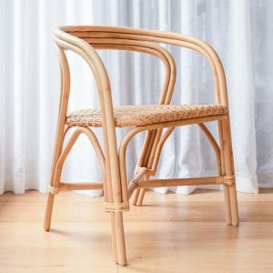 Curved Back Rattan Dining Chair Dining Tables & Chairs