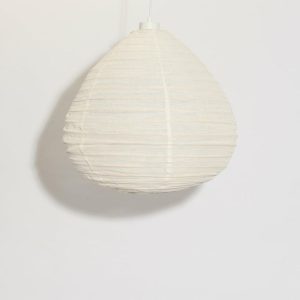 Linen Pendant – Pear 50Cm Lighting