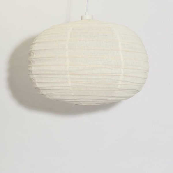 Linen Pendant – Teardrop 60Cm Lighting