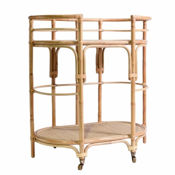 Lola Rattan Bar Cart Bar Carts