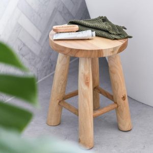 Mimi Solid Teak Stool Furniture