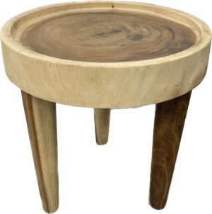 Rustic Timber Side Table Coffee & Side Tables