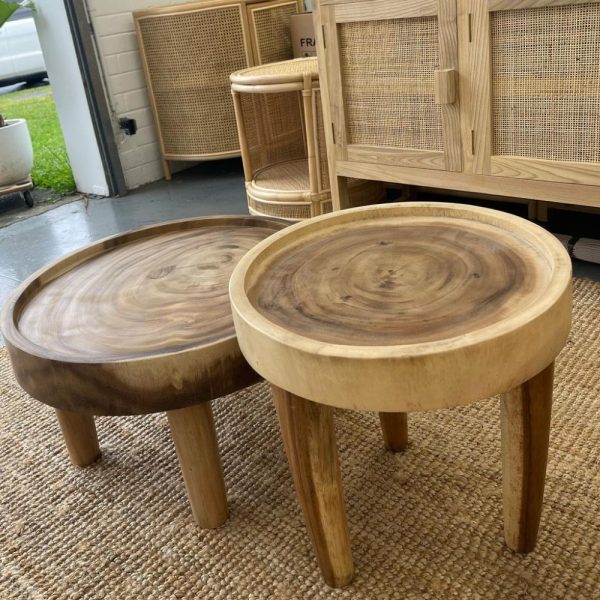 Rustic Timber Side Table Coffee & Side Tables