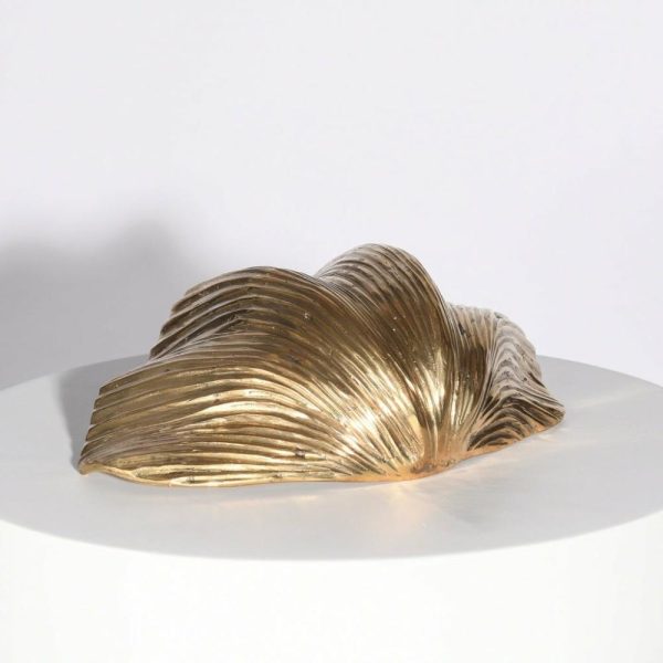 Solid Brass Clam Dish Brass