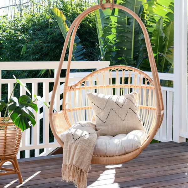 The Cali Single Rattan Hanging Chair Furniture