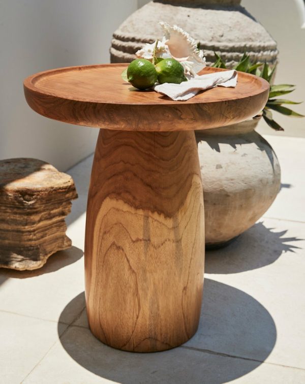 Vomo Solid Teak Side Table Coffee & Side Tables