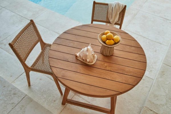 Zanzibar Round Teak Dining Table Dining Tables & Chairs