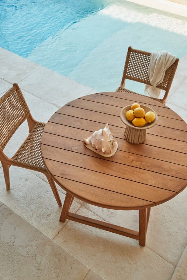 Zanzibar Round Teak Dining Table Dining Tables & Chairs