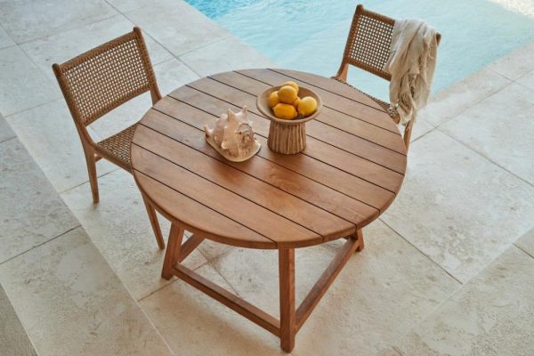 Zanzibar Round Teak Dining Table Dining Tables & Chairs