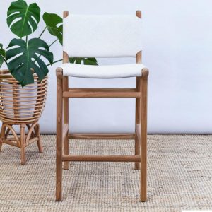 Zulu Borneo Rattan Stool – With Back Furniture