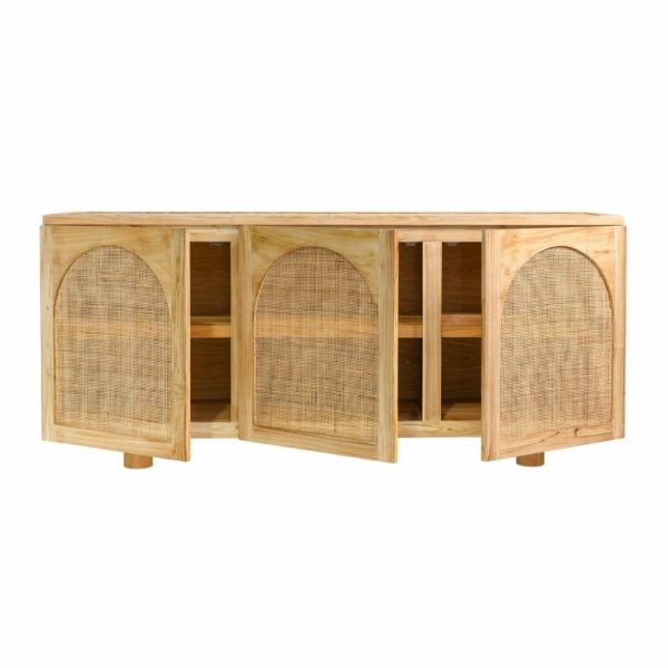 Riviera Timber & Rattan Buffet Cupboards & Cabinets