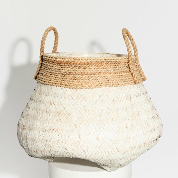 White Goa Basket Baskets