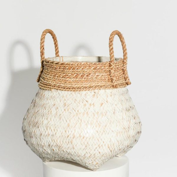 White Goa Basket Baskets